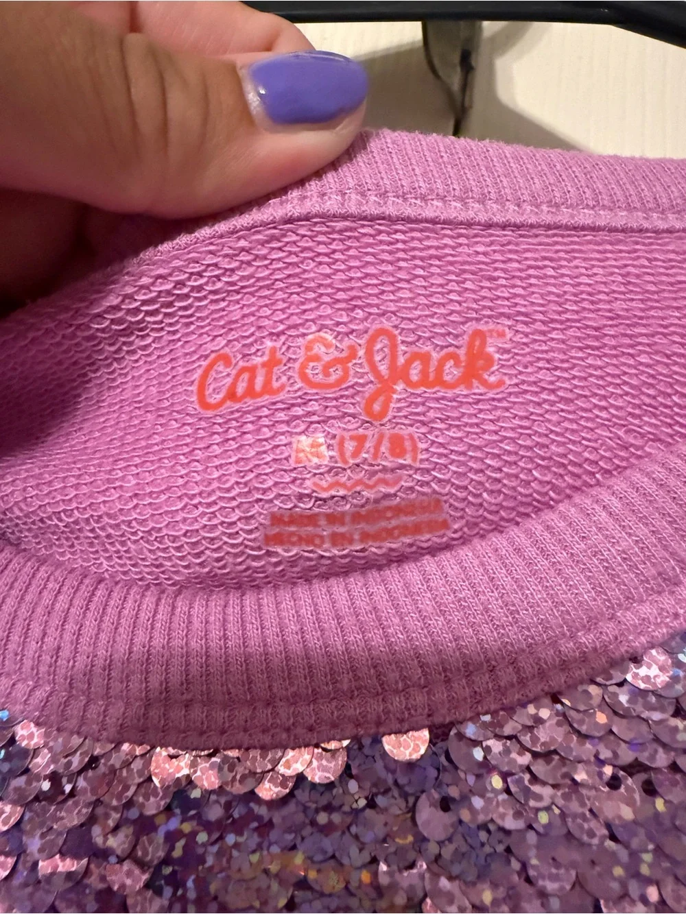 Cat & Jack holographic lavender